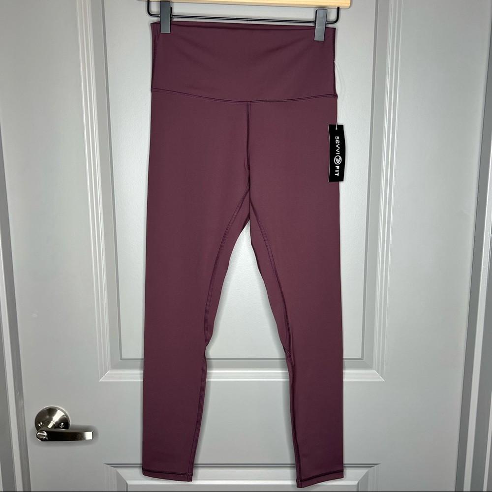 Savvi | Deep Plum SSKIN Leggings Size M NWT